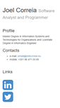 Mobile Screenshot of joelcorreia.eu