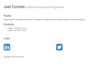 Tablet Screenshot of joelcorreia.eu